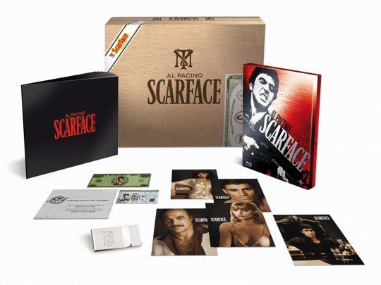 Sneak Preview van Artwork Scarface Blu-ray Disc box!